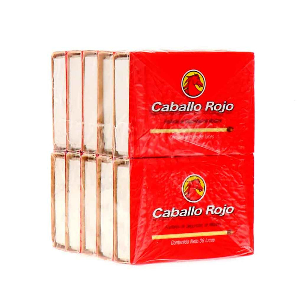CABALLO ROJO Fosforos 10u