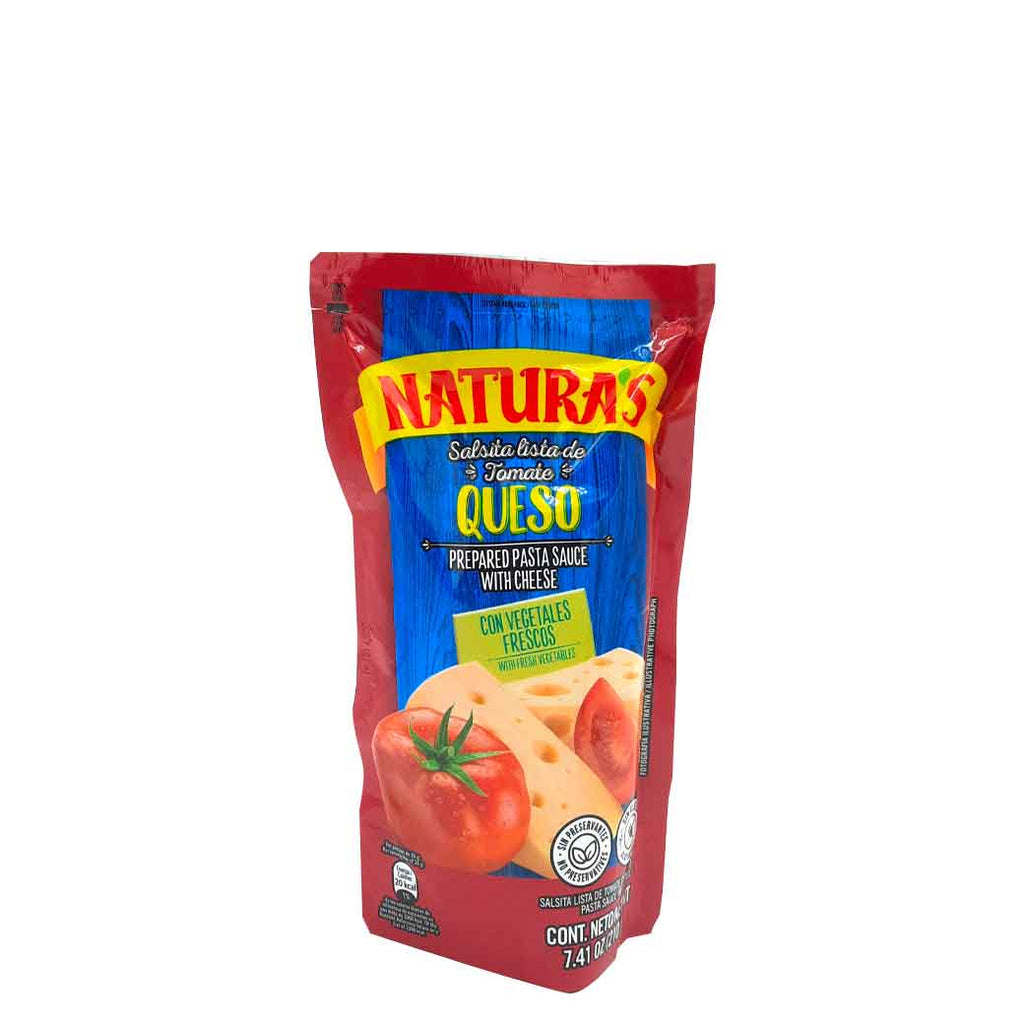NATURAS Salsa Tomate Queso 180