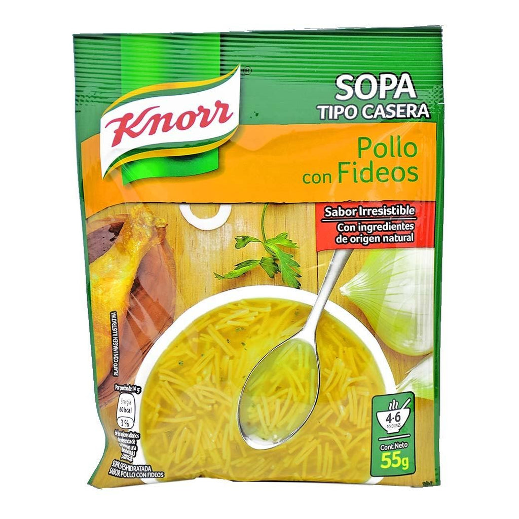 KNORR Sopa Pollo C/Fideos 55g