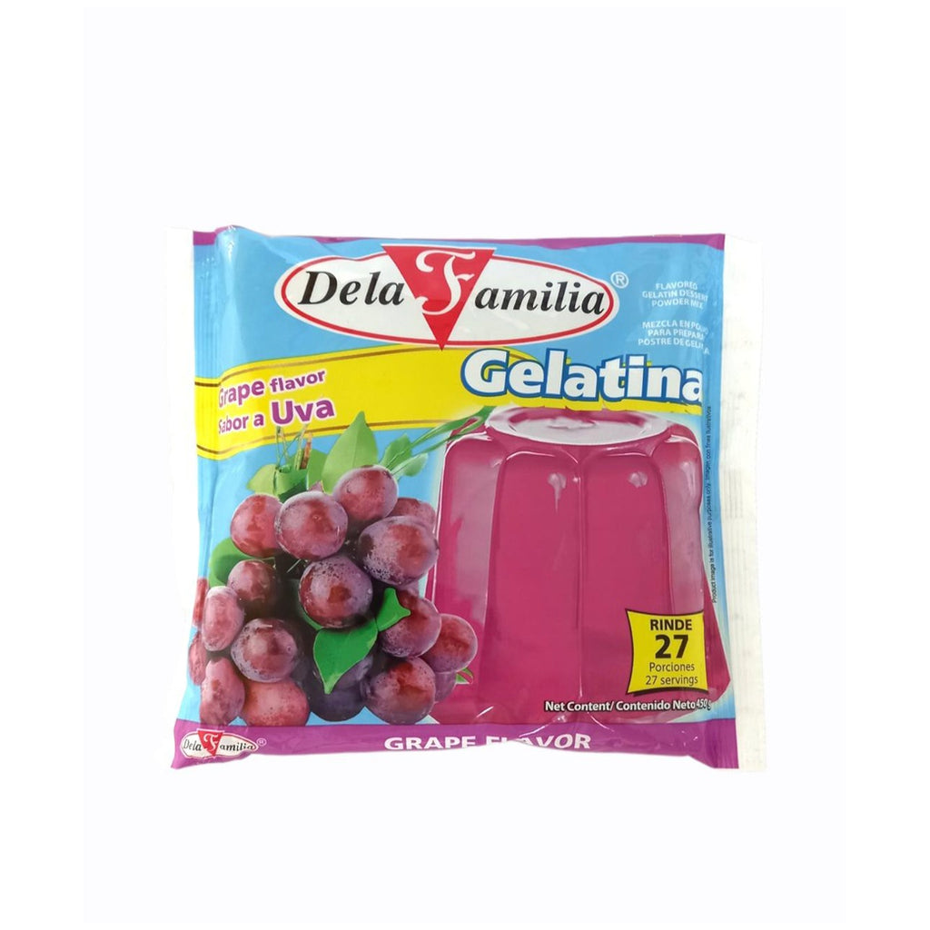 DELAFAMILIA Gelatina Uva 450g