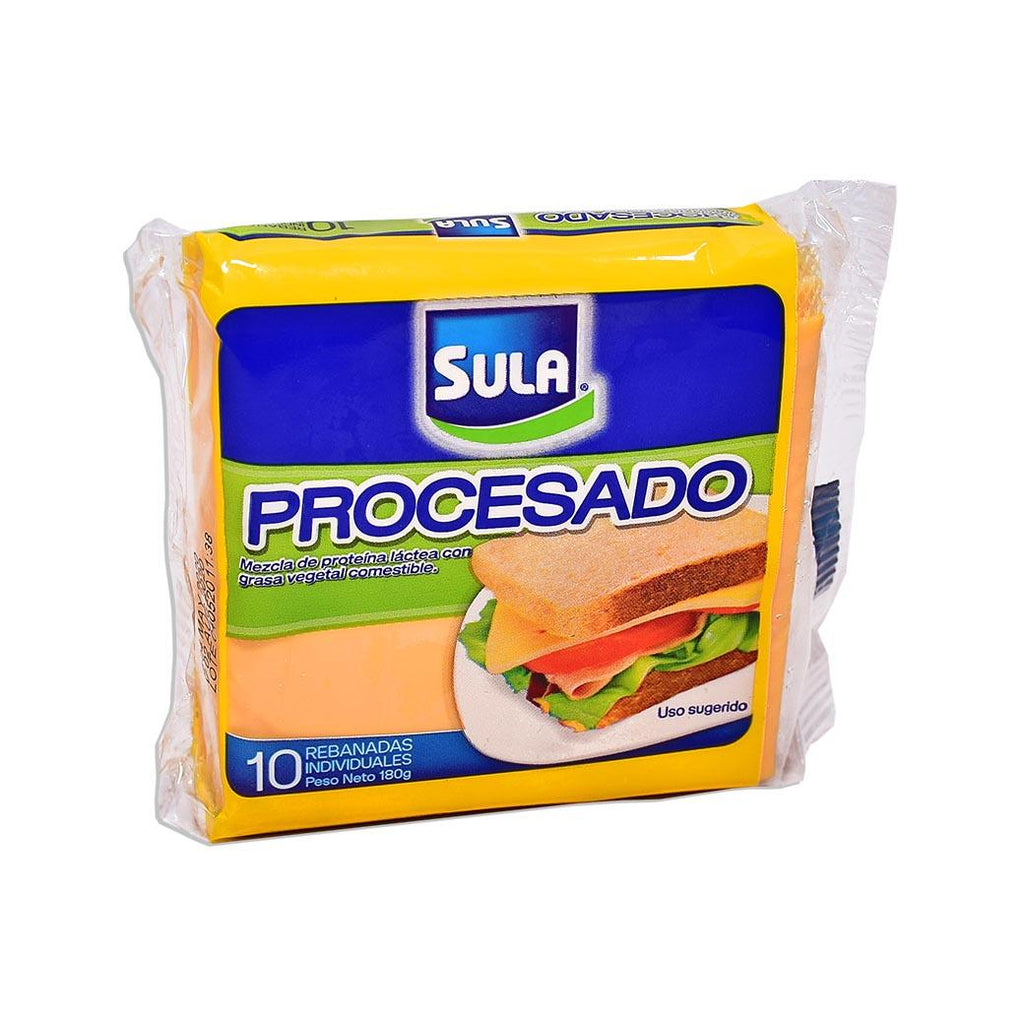 SULA Queso Procesado amarillo rebanado 10 un