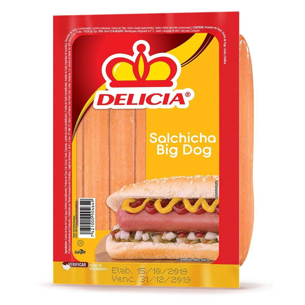 DELICIA Salchicha Big Dog 450g