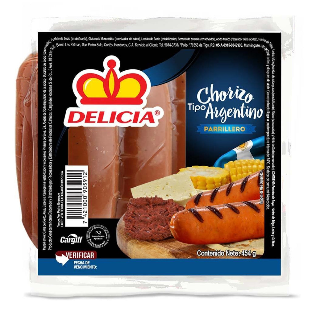 DELICIA Chorizo Argentino Parrillero 454g