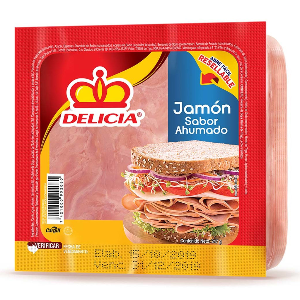 DELICIA Jamon Sabor Ahumado 247gr