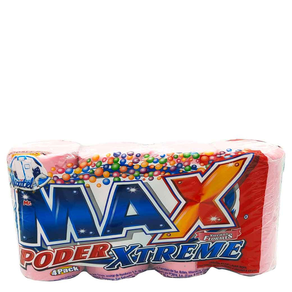 MR MAX Jabon Barra Florales4Pk
