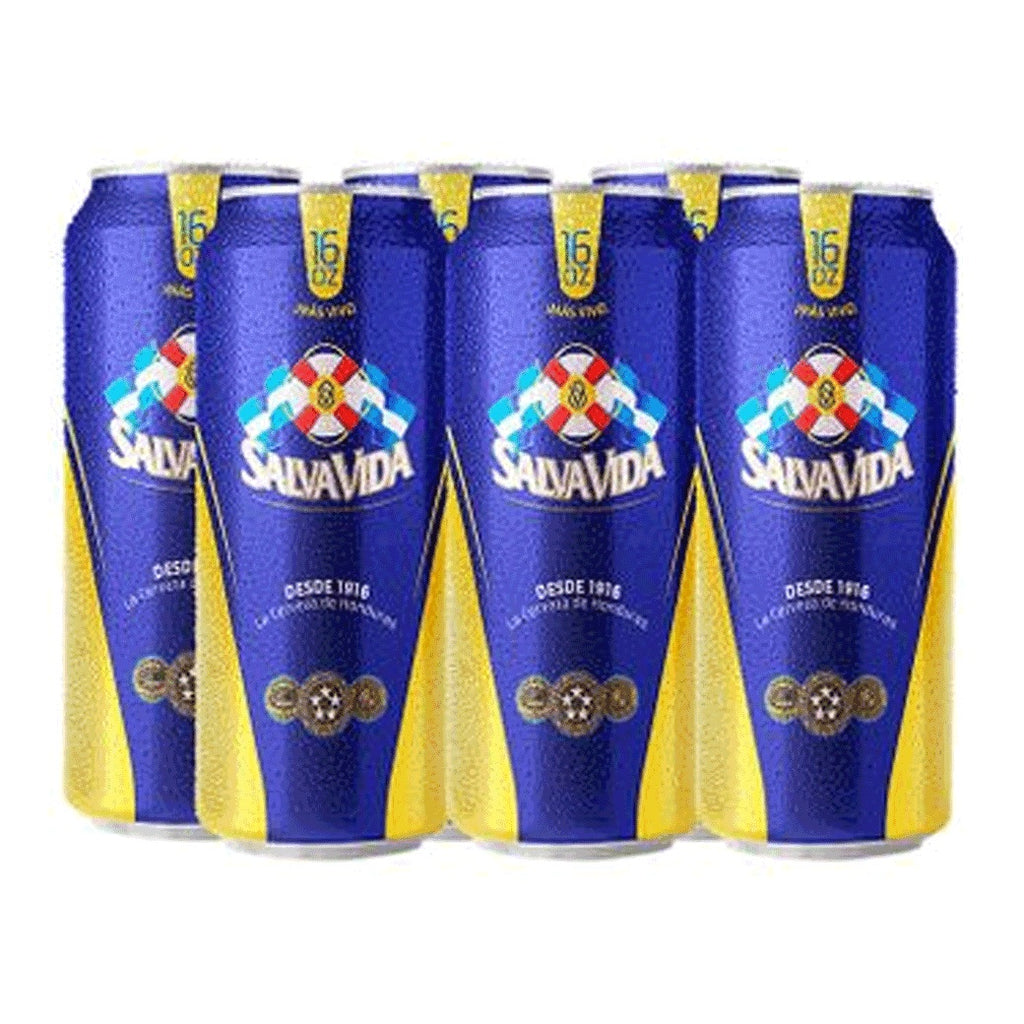 SALVA VIDA Lata Six Pack 16oz