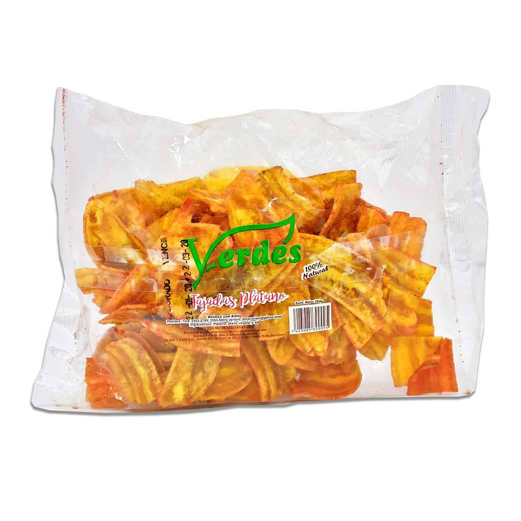VERDES Tajadas de Platano 224g
