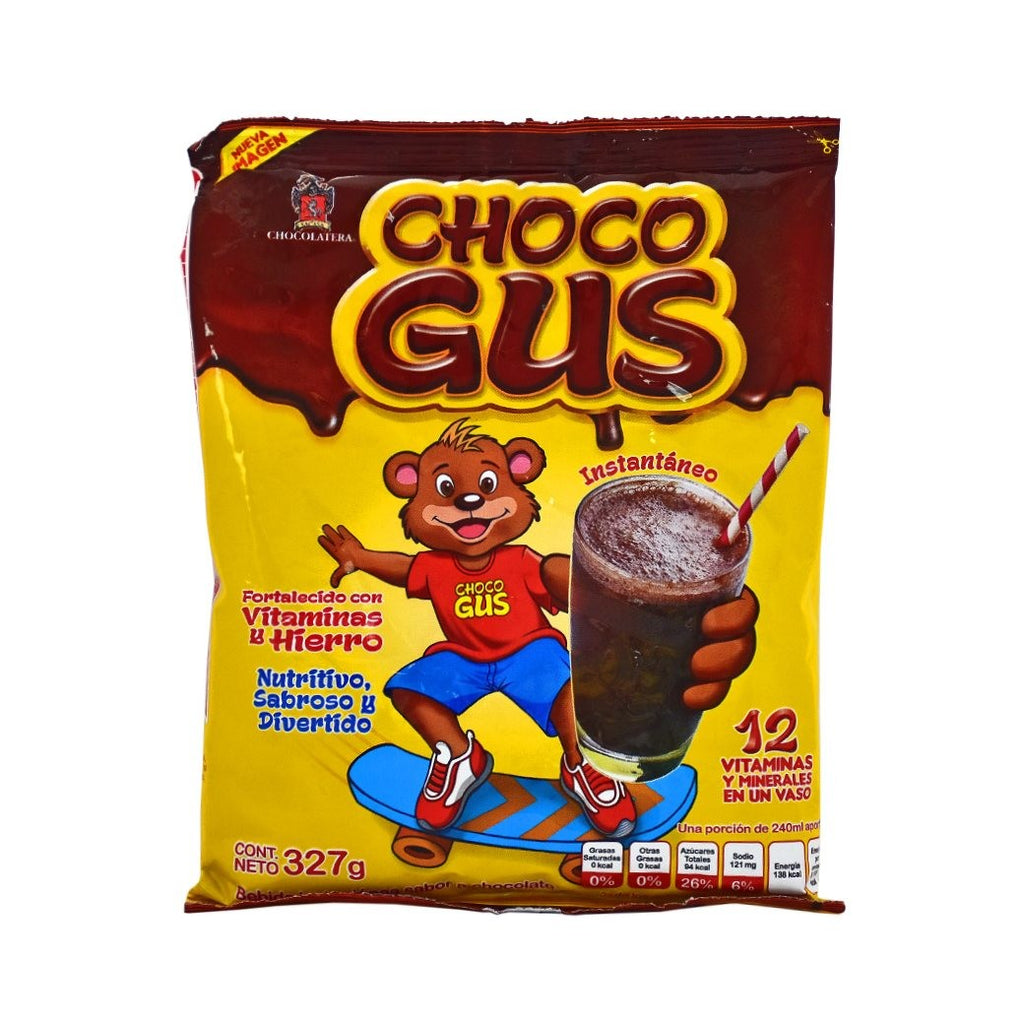 CHOCO GUS Chocolate Polvo 327g