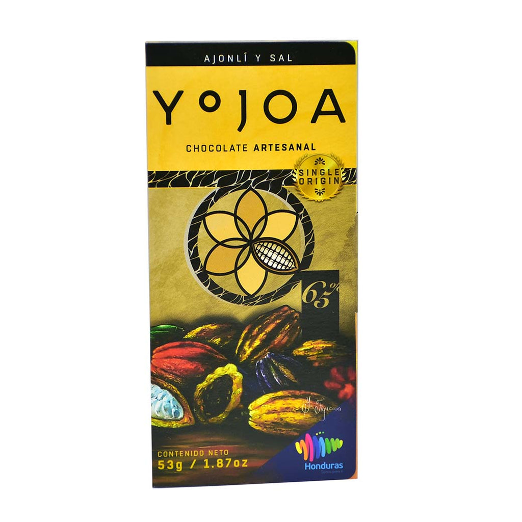 YOJOA Chocolate Artesanal Ajonjo Y Sal53gr