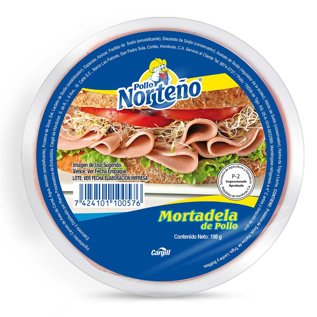 NORTENO Mortadela De Pollo 198g