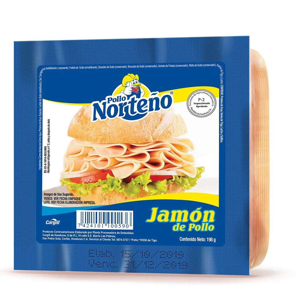 NORTEÑO Jamon de Pollo 198g