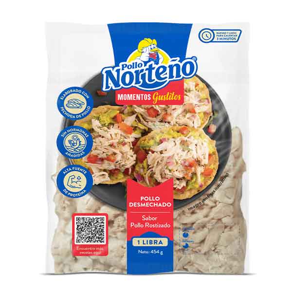 NORTEÑO Pollo Desmechado 454g
