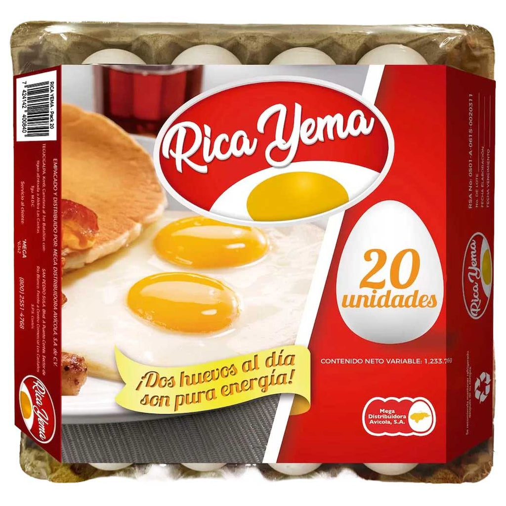 RICA YEMA Huevos 20u