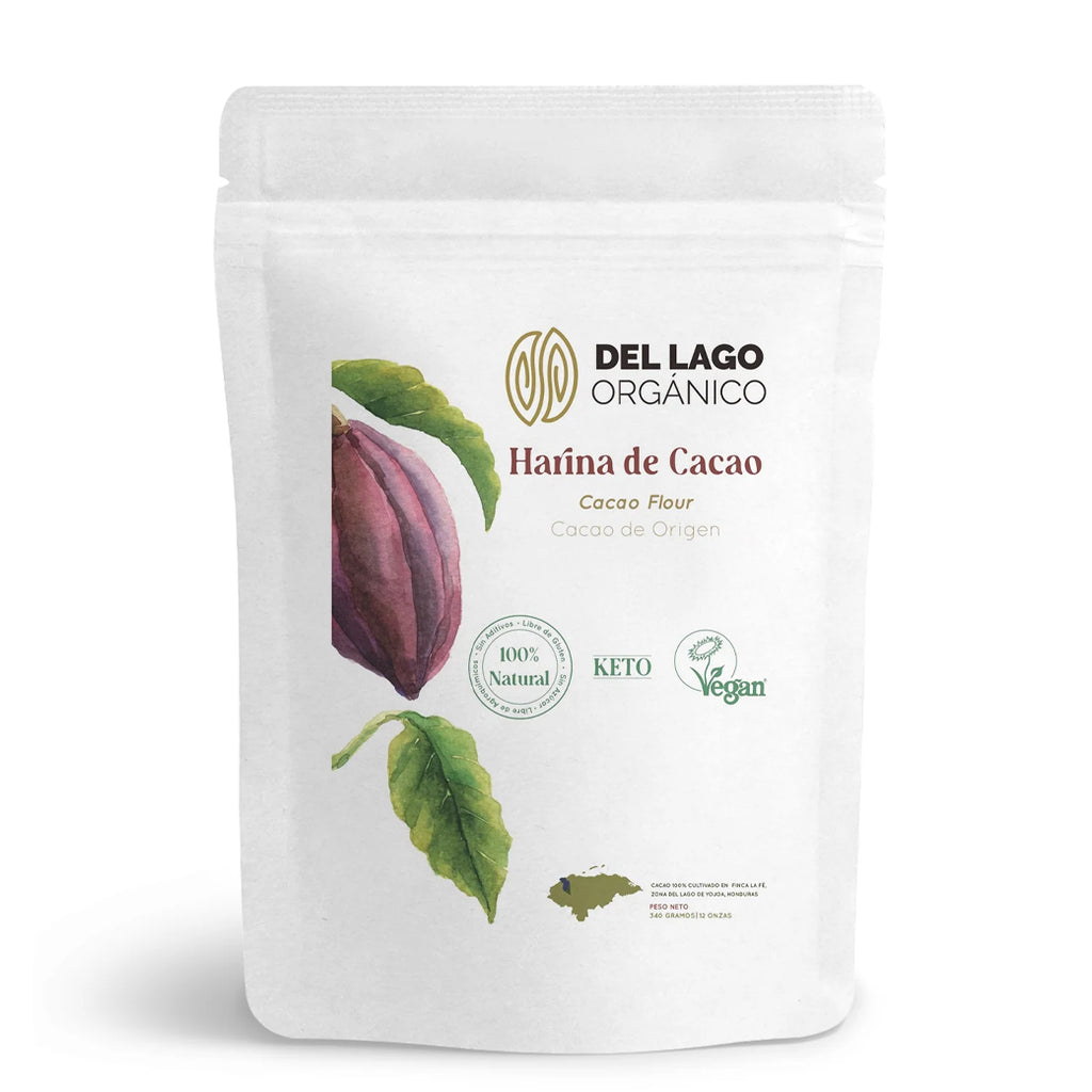 Del Lago Harina Cacao Vegana 340g