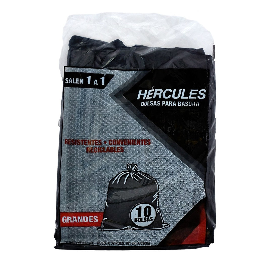HERCULES Bolsa Grande Negra 10u