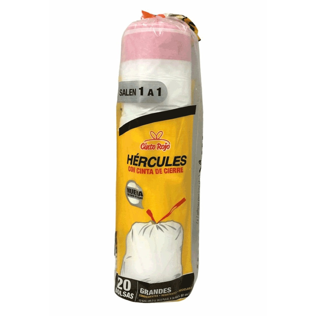 HERCULES BolsaBlancCintaRoj20u