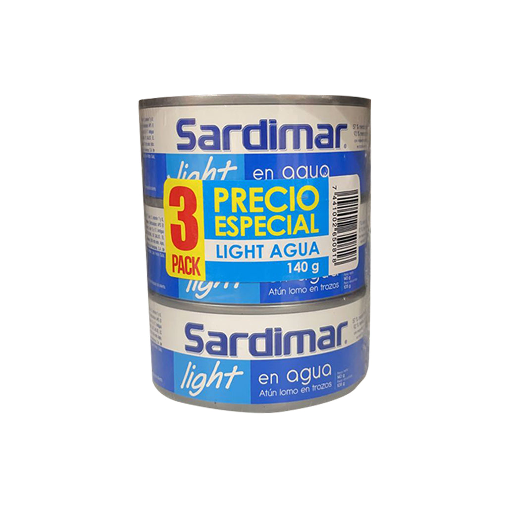 SARDIMAR Atun Light Agua 140g 