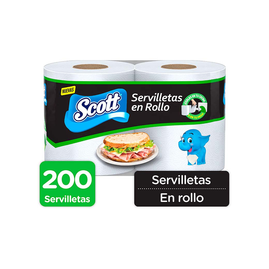 SCOTT Servilleta EnRollo 200UN