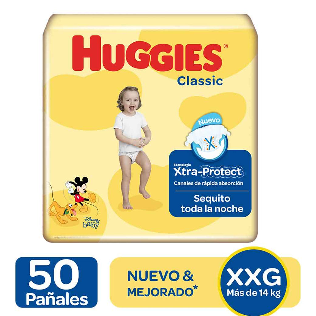 HUGGIES Pañales Classic XXG 50