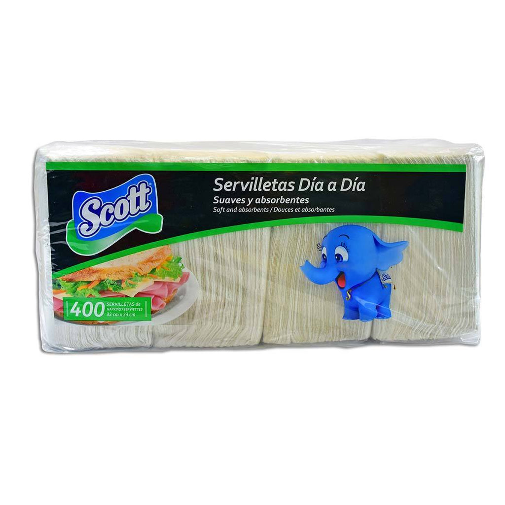 SCOTT Servilleta Blanca 400UN