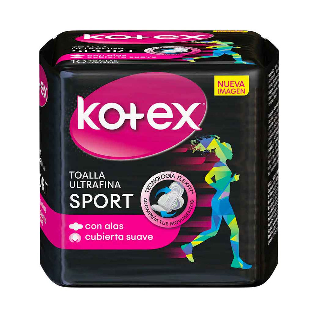 KOTEX Toalla Femenina Sport 10Un