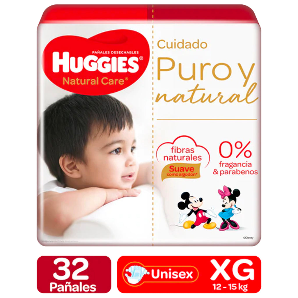 HUGGIES PañalesNaturalCareXG30