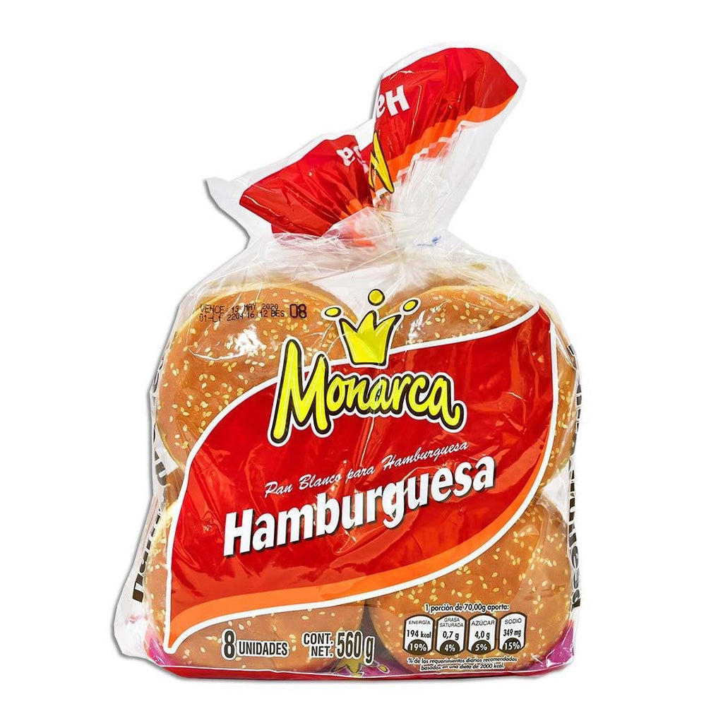 MONARCA Pan  Hamburguesa 560g