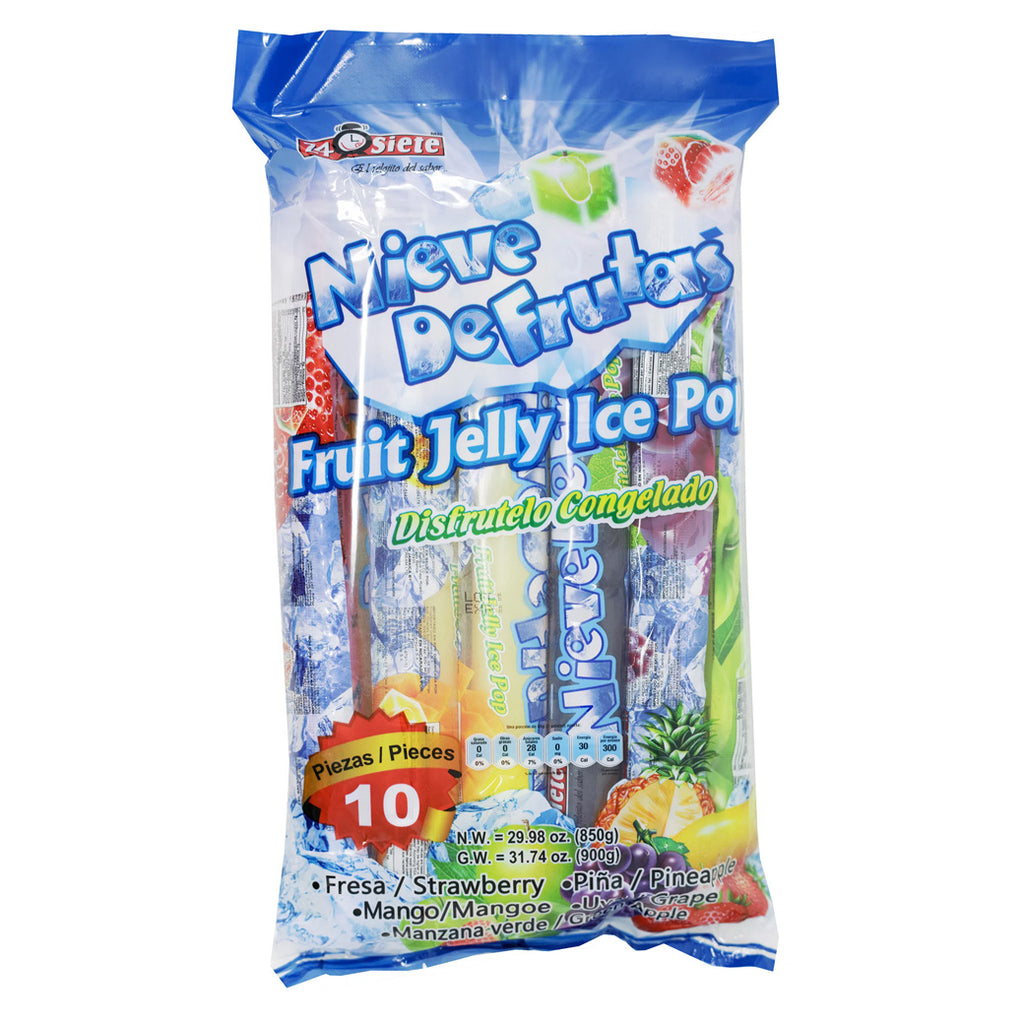 24SIETE Nieve Frutas 10UN