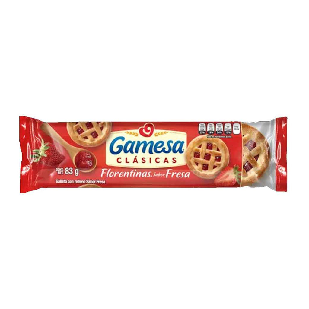 GAMESA galletas Florentinas Fresa 83g