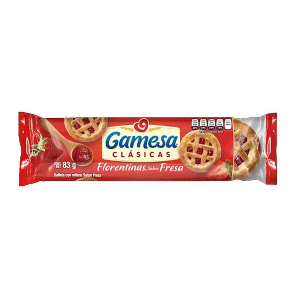GAMESA galletas Florentinas Fresa 83g