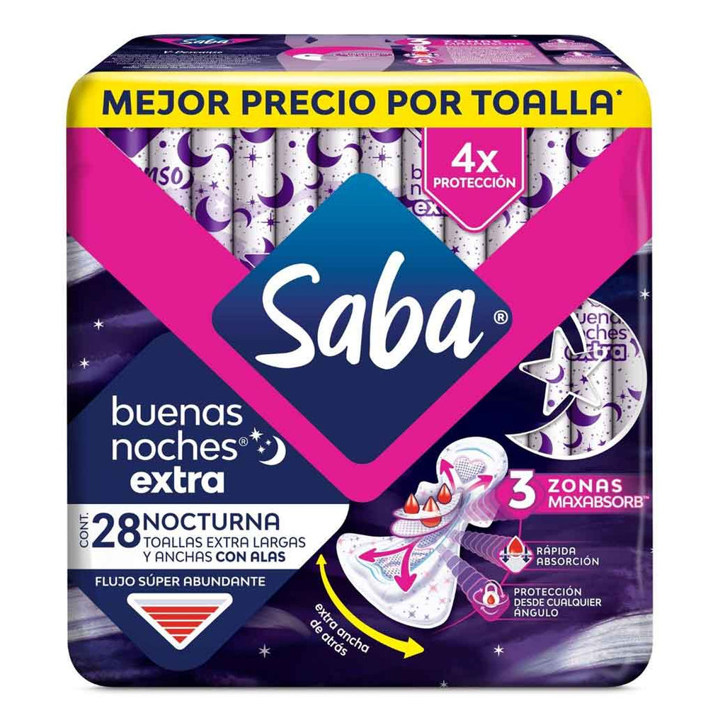 SABA Toallas BN C/Alas 28UN