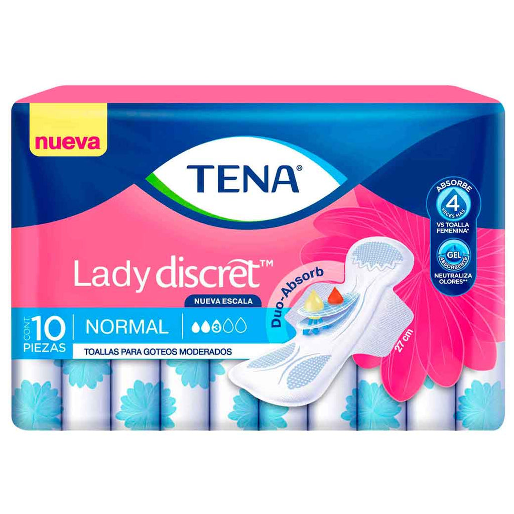 TENA Lady Toalla Normal 10 Und