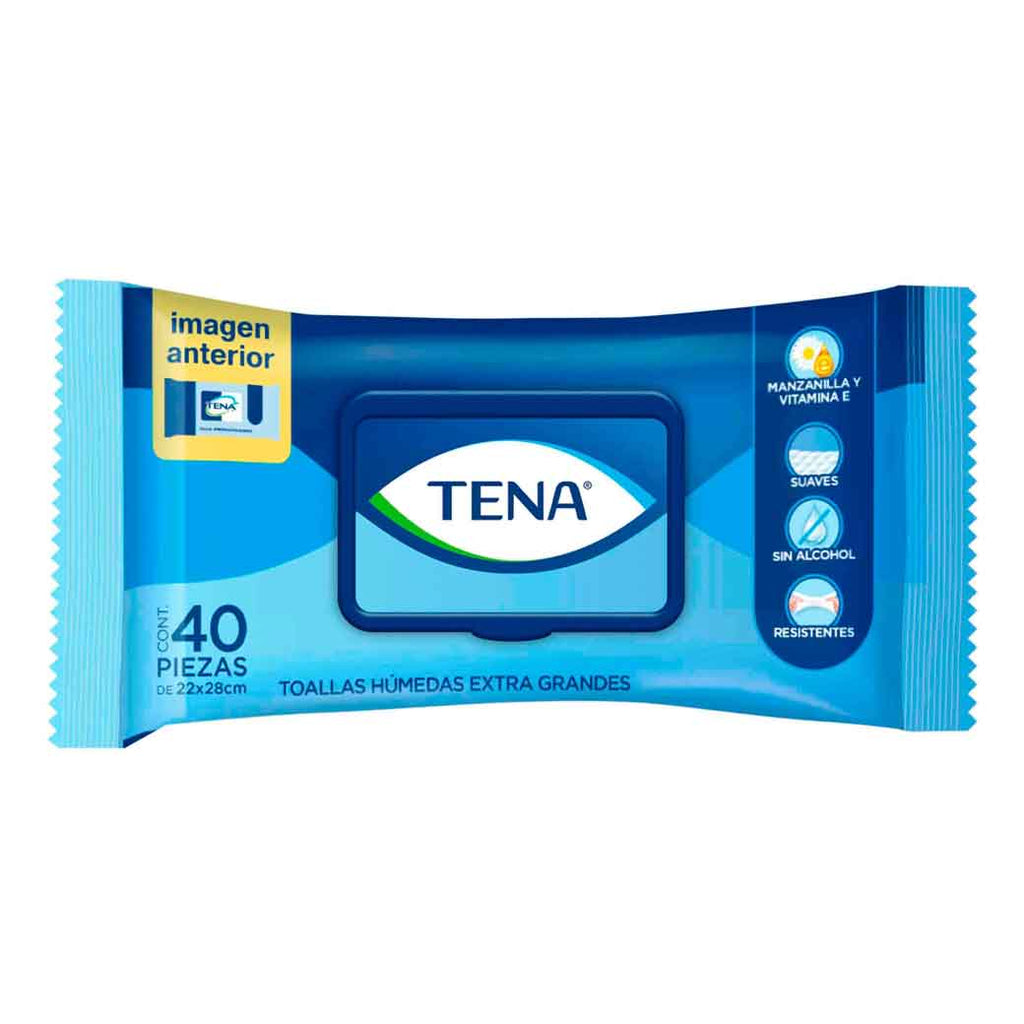 TENA Toallas Humedas 40pzs