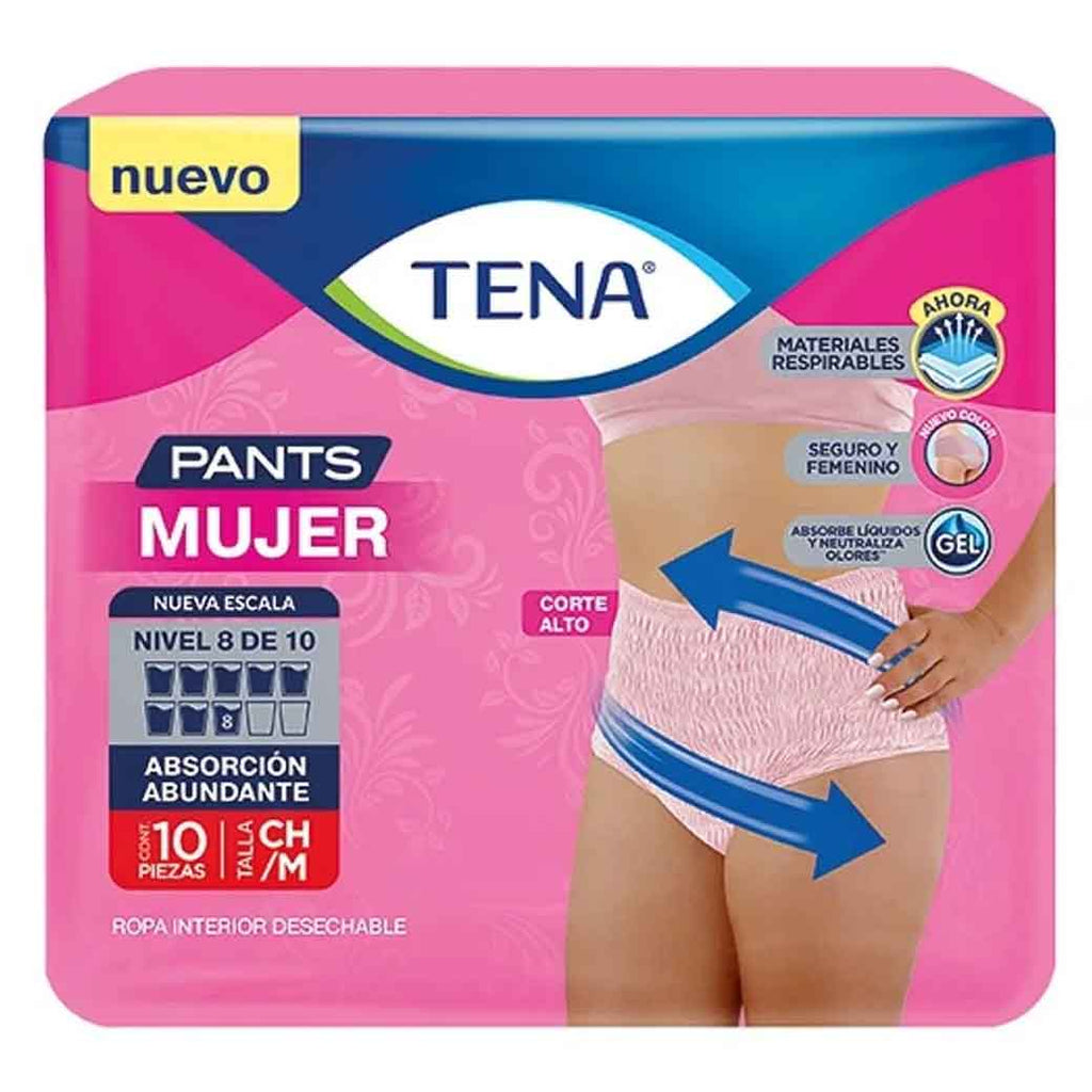 TENA Pants Mujer CH/M 10UN