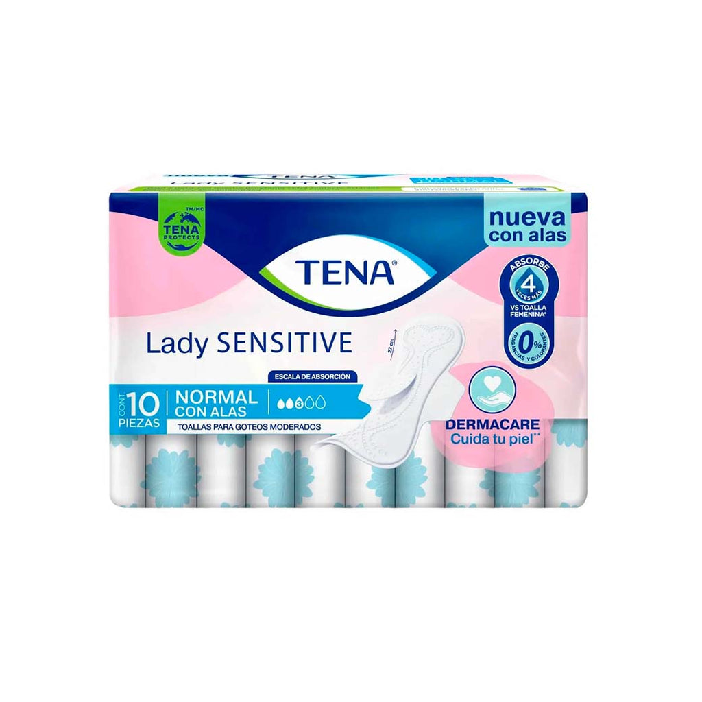 TENA Toalla Lady Sensiti c/A 10u