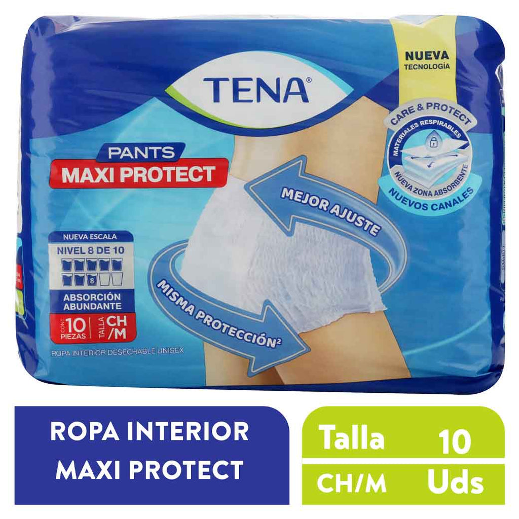 TENA Pants MaxiP P/Adulto CH/M 10UN