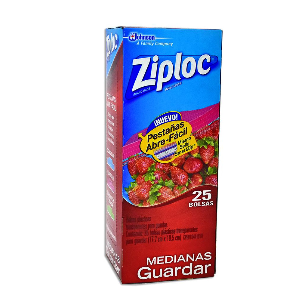 ZIPLOC Bolsa Guardar Media 12x25