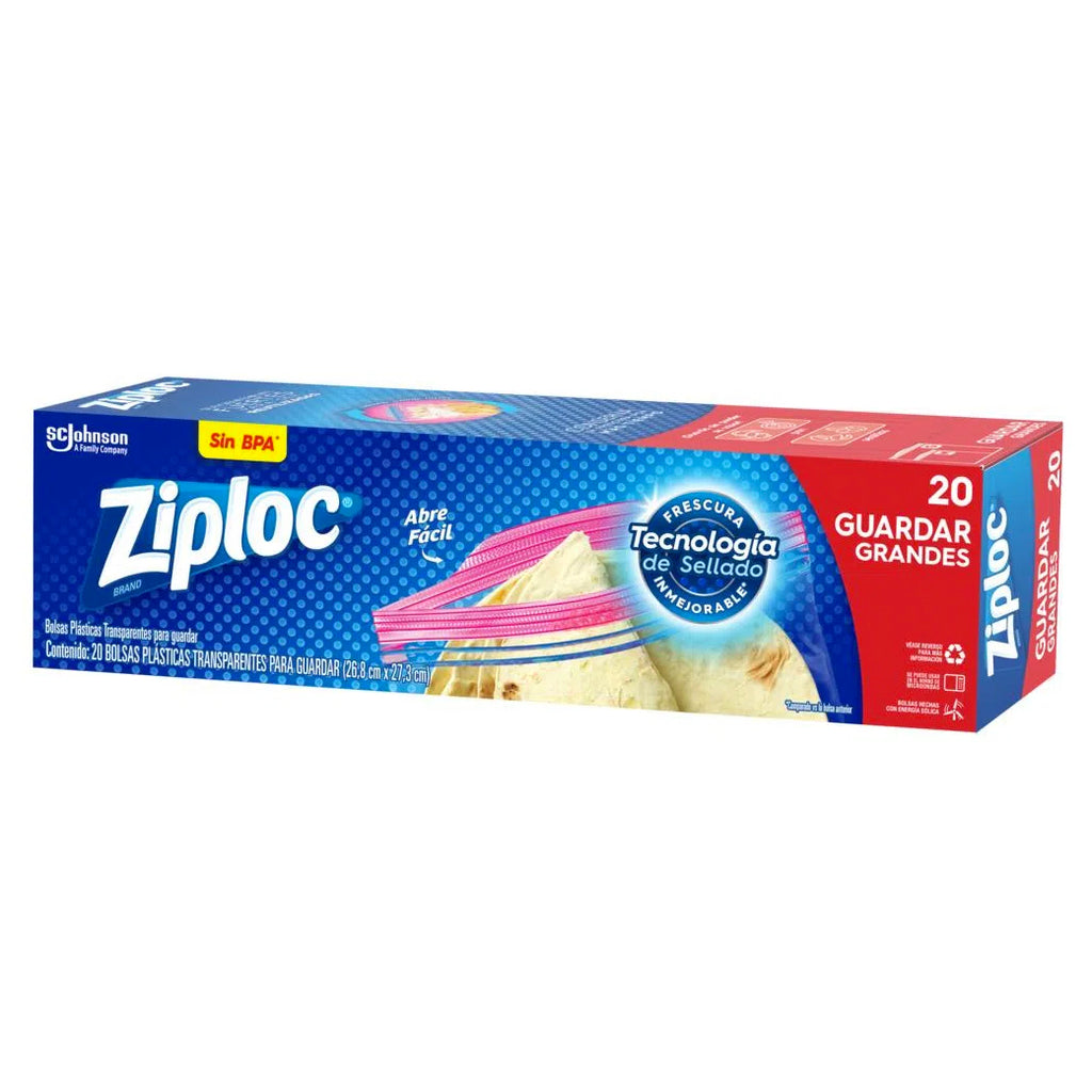ZIPLOC BolsasGuardarGrandes20u