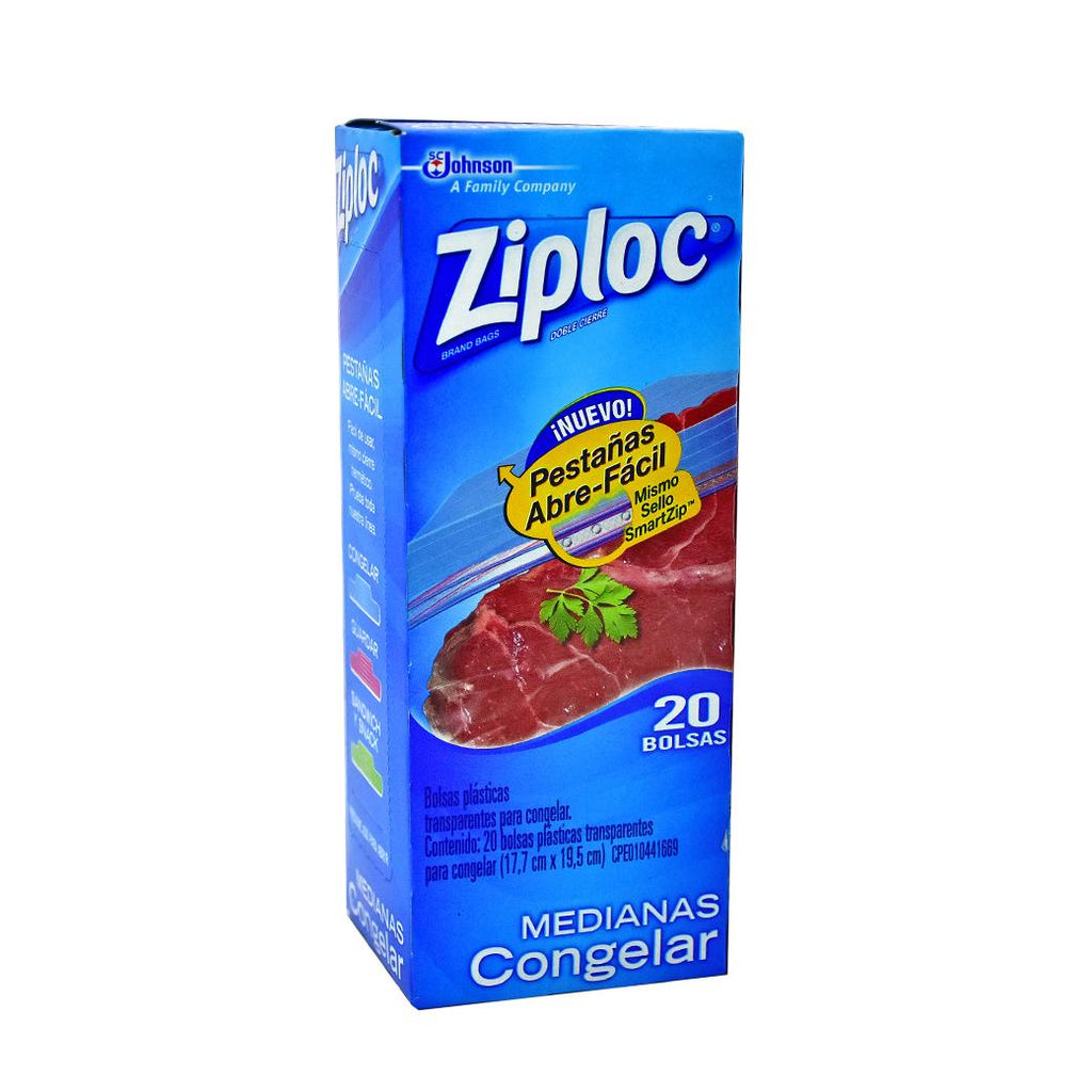 ZIPLOC Bolsa Congelar Media 12X20