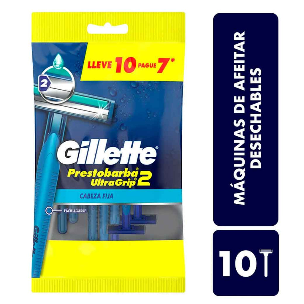 GILLETE Pretobarba Ultrgrip 10UN