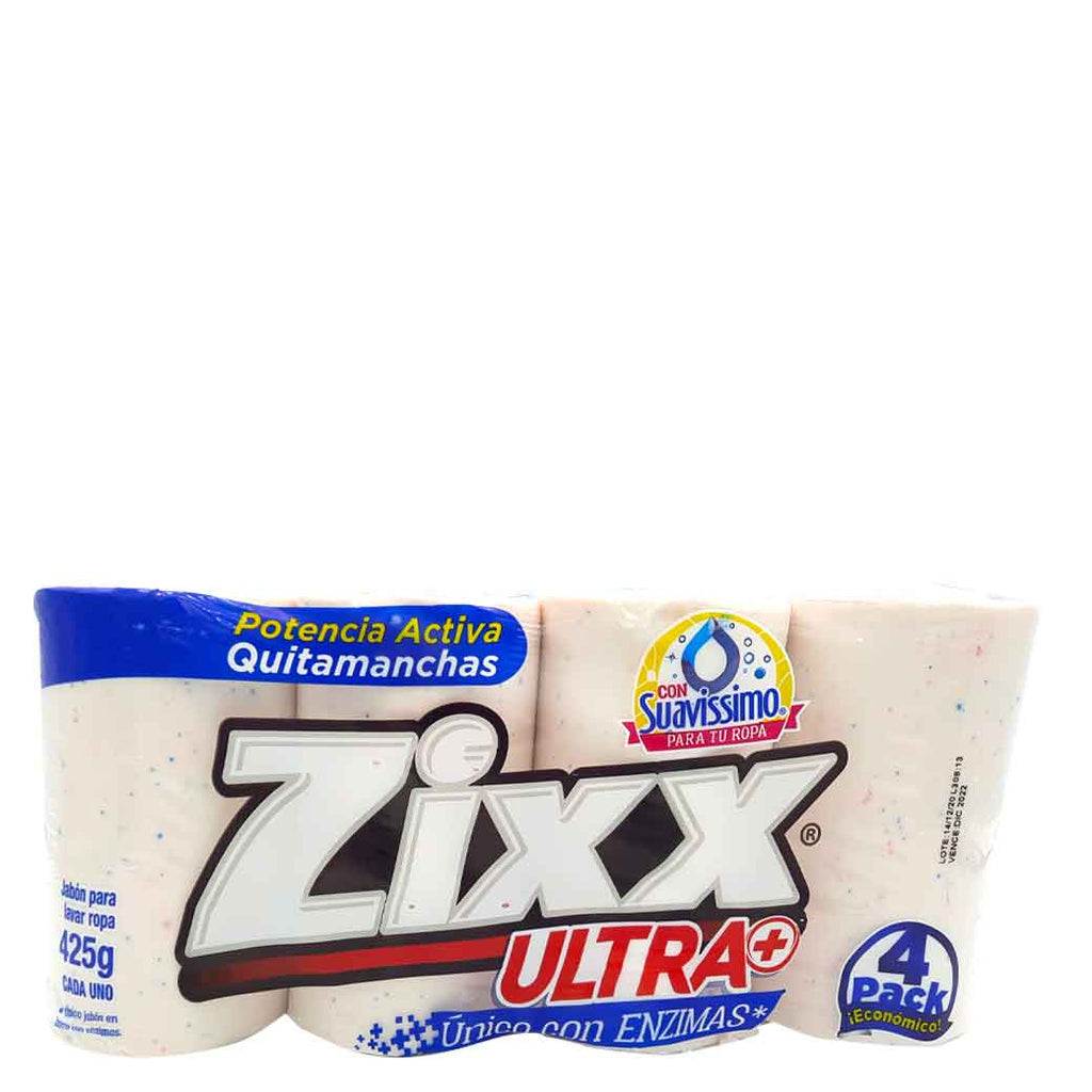ZIXX Jabon Barra Blanco 4Pk