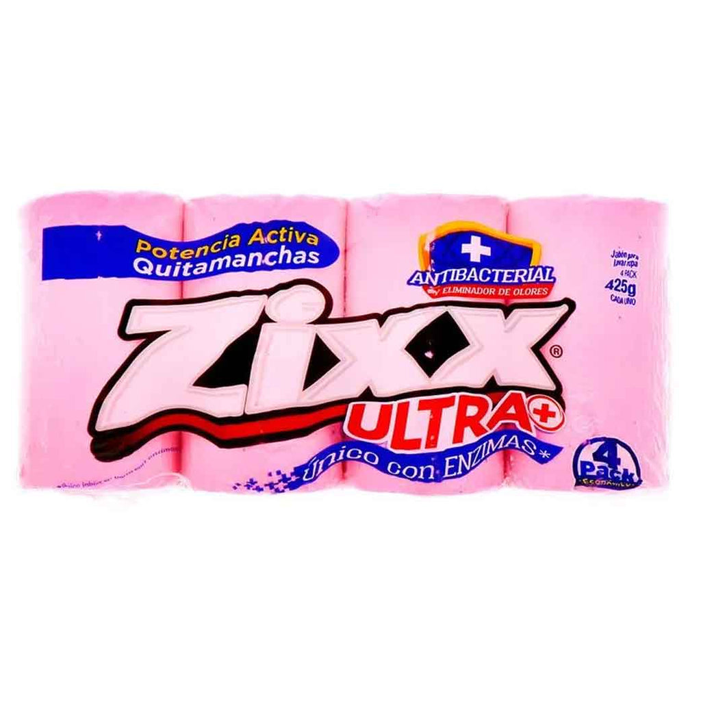 ZIXX Jabon Barra Rosado 4Pk