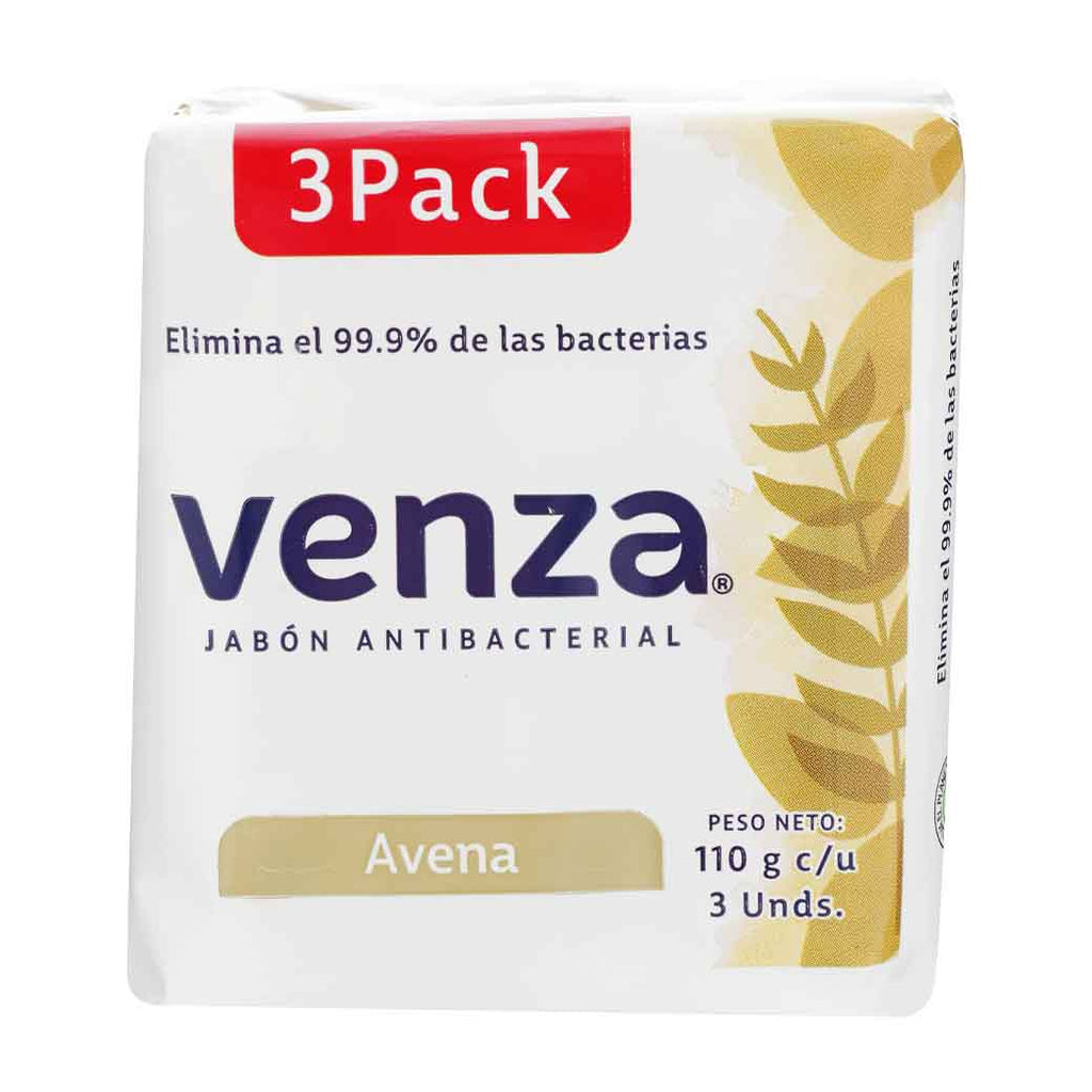VENZA Jabón Avena 3PK