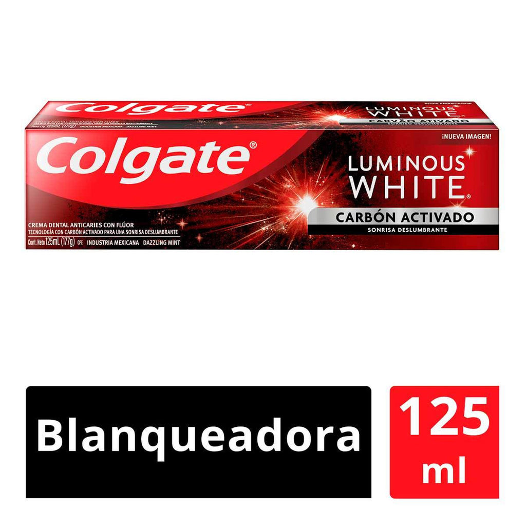COLGATE Crema LuminousWCarbón 125ML