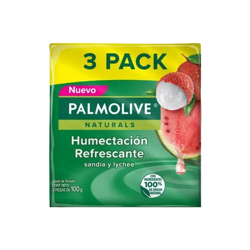 PALMOLIVE JabonSandiaLyche 3PK
