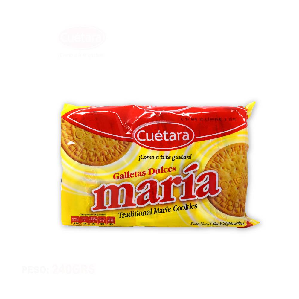 CUETARA Maria Galleta Dulce 240g