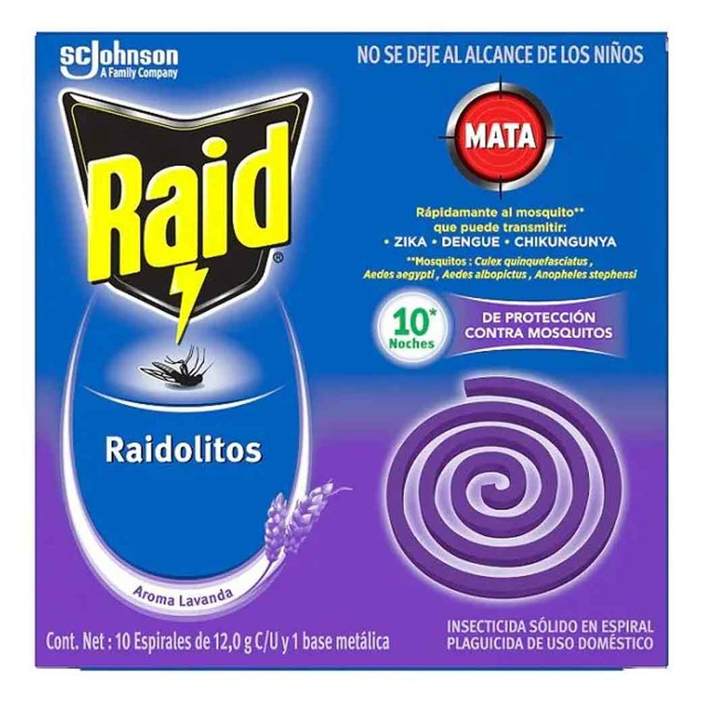 RAID Espirales Lavanda 10u