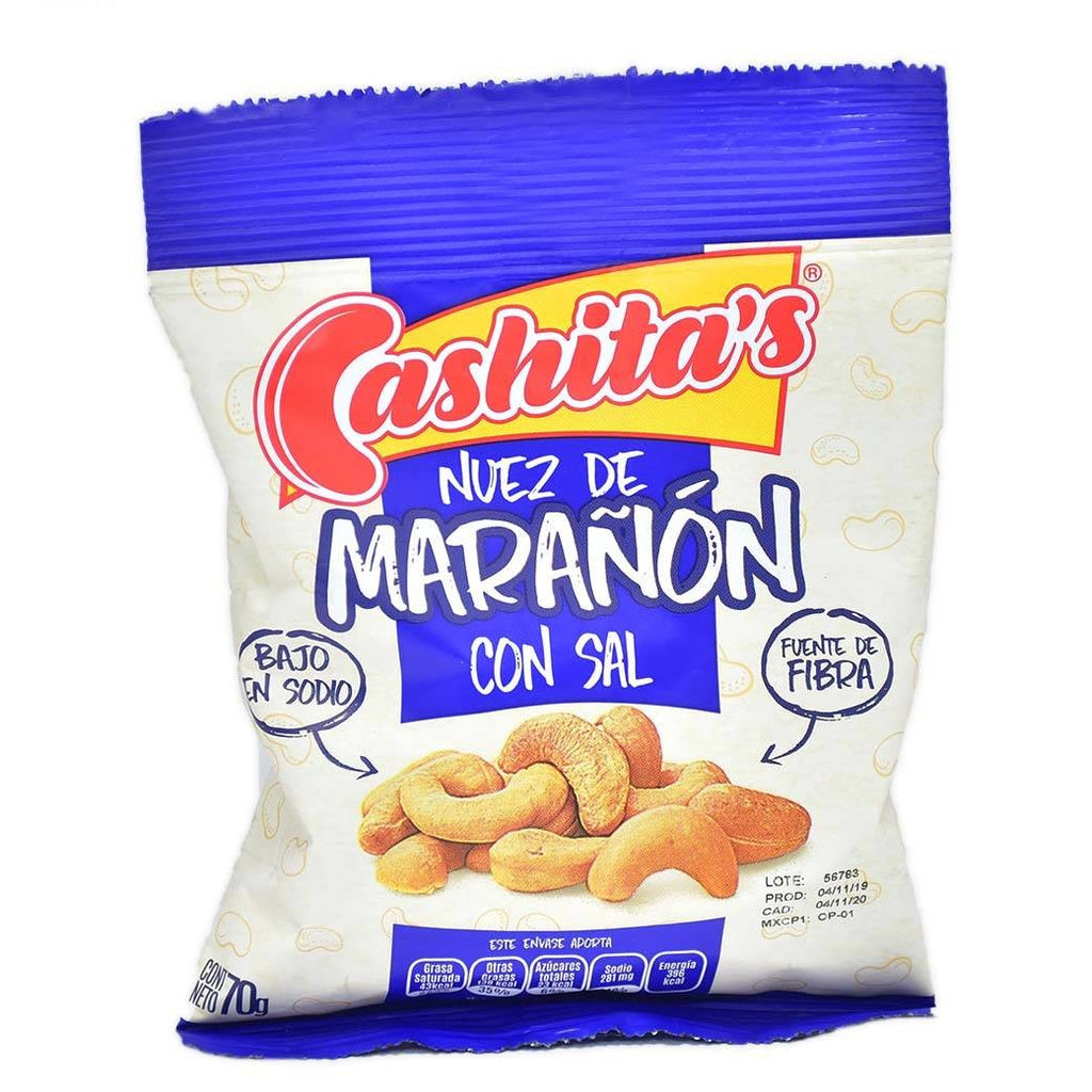CASHITAS Nuez Marañon Sal 70g