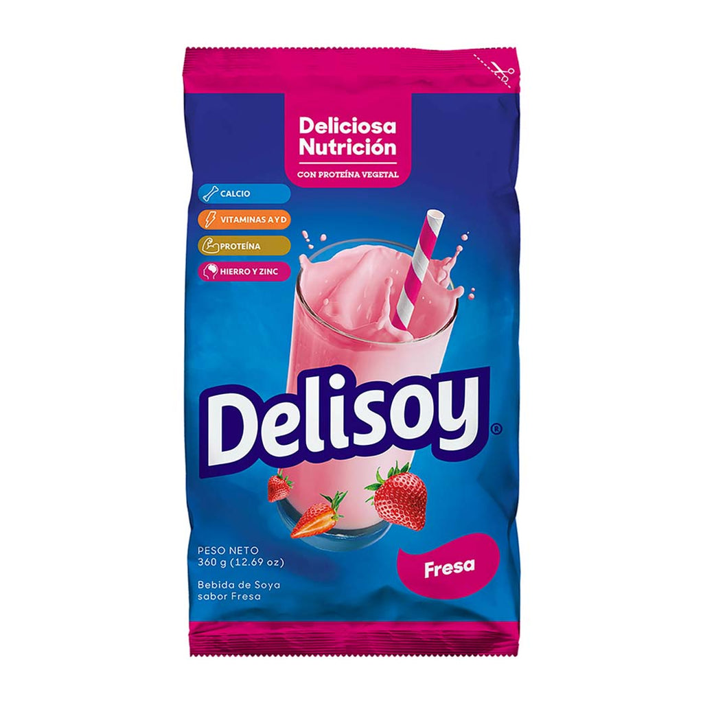 DELISOYA Leche Fresa 360g