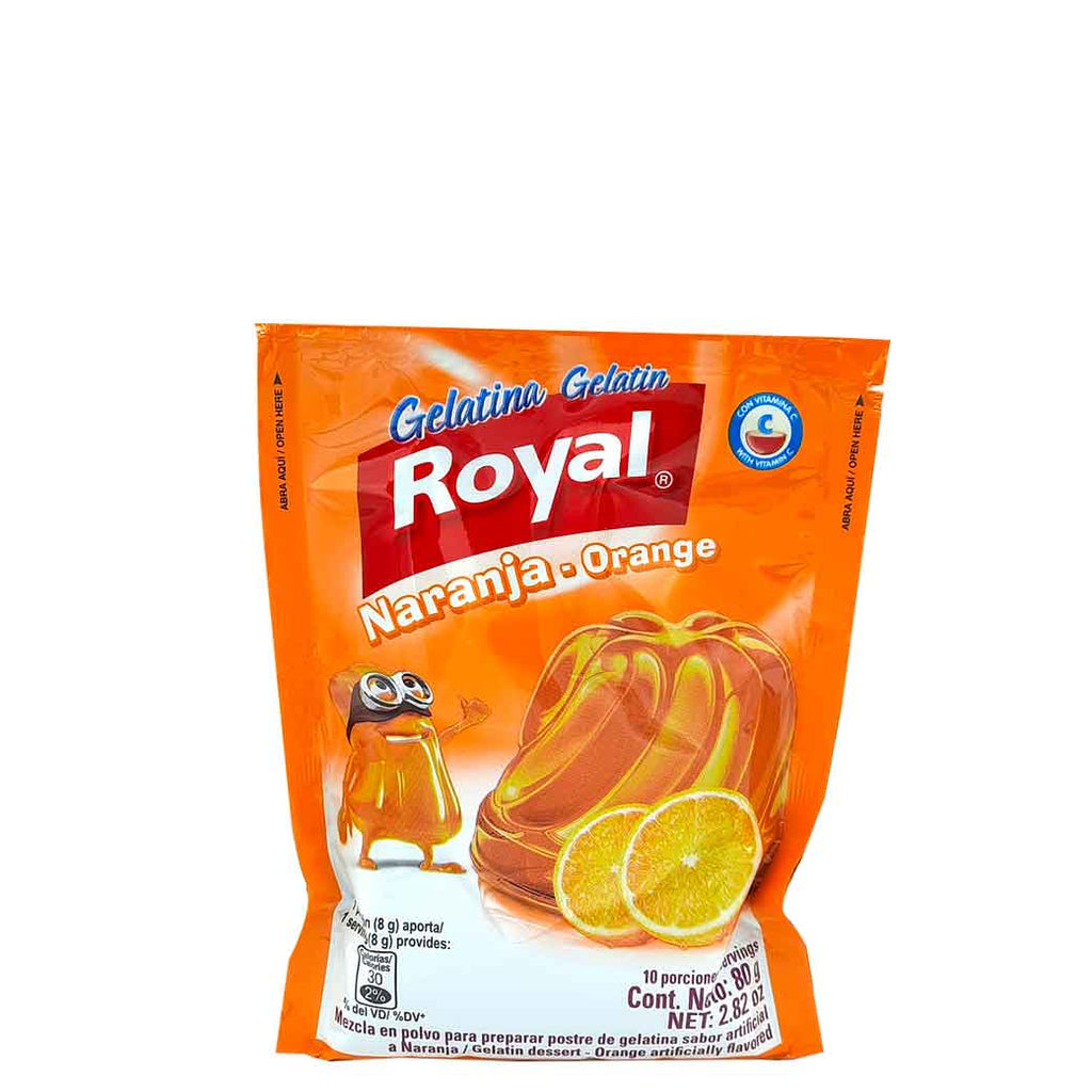 ROYAL GelatinaNaranja 80g.
